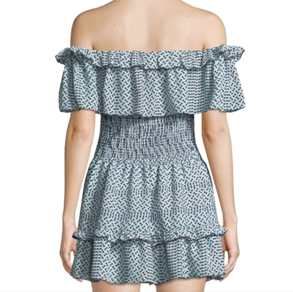 Parker Women's Hali Silk Off-the-Shoulder Mini Dress